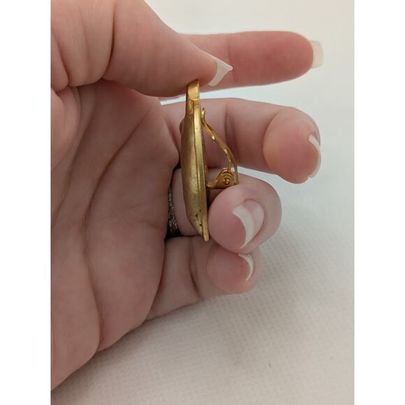 Authentic Hermes GP Gold Large Cheval Horse Single Earring Bijouterie Fantaisie - Picture 6 of 7